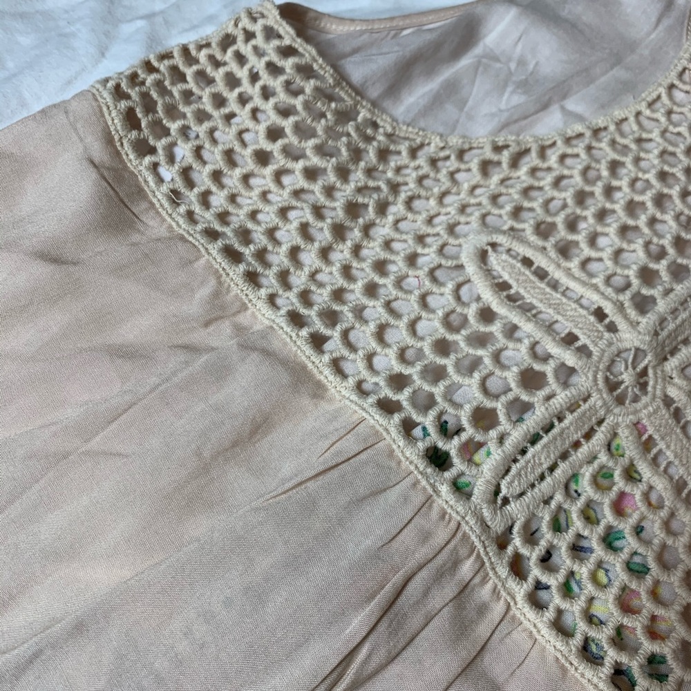 MINE Sz L bohemian swing tank with crochet - Picture 13 of 14